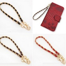 KK 숏 체인 스트랩 휴대폰 핸드폰 케이스 커버 호환 스트랩줄 끈 손목 악세사리 키링 고리, 숏체인스트랩)핫핑크, 1개