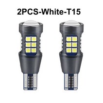 NLpearl-신호등 W16W LED T15 921 912 전구 고휘도 3030 27SMD Led 캔버스 자동 백업 예비 조명 테일 램프 12V 2 개 131327, 2PCS-화이트