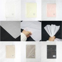핸드메이크 습자지 색화지 8절 / 선물 꽃 포장 종이 포장지 - 400장, 8. 잔도트(블랙)