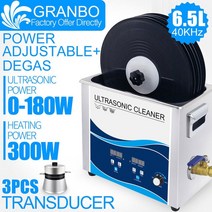 비닐 레코드 워셔 6 5l 초음파 클리너 180W 리프터 브래킷 포함 방수 Lp 앨범 디스크 EP 용, 조정가능한 힘, 호주