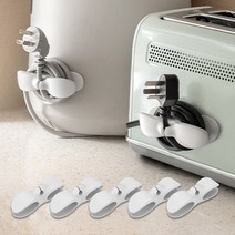 르디아망 케이블 전선 코드선 정리 홀더 5개입 화이트, 1세트