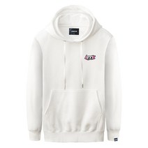 클로니아 L00K 자수 패치 기모 후드 티셔츠 TH-702