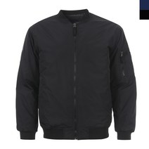 남녀공용 커플 패딩 오버핏 블루종 빅사이즈 항공 패딩 점퍼 블랙