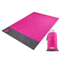 해변 담요 sandproof beach mat beach sheet 방수 모래 매트 with 스테이크 경량 mat for 피크닉 캠핑, 장미, 210cmx200cm