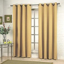 Stylemaster Grammercy Grommet Drapery 56-Inch by 63-Inch Window Panel Honey null, 56