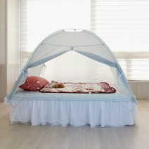 원터치 실내 침대 위 침실 집안 거실 원룸 1 2 3 인용 겨울 방한 보온 수면 단열 우풍 난방 텐트, 핑크