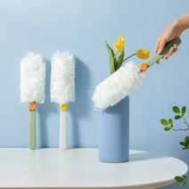 일회용 정전기 먼지 털이 떨이 청소 극세사 청소포 차량용 먼지털이기, 상품선택, 화이트+청소포(1개)