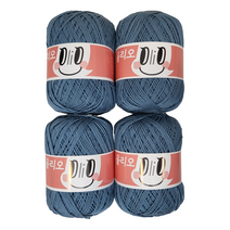 울클럽 모티브 토트백 만들기 DIY 올리오실 4볼세트, 723 더스티데님