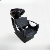 미용실 샴푸대 목받침대 샴푸의자 이발소 샴푸 머리감는 의자 등받이의자 업소용 1인용, 블랙 샴푸 의자