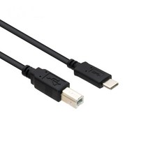 CMT C타입 to USB2.0 B타입 프린터 복합기 연결케이블 썬더볼트3 맥북에어 맥북프로 야마하P125 디지털피아노 미디 녹음용 연결선, 3m, 1개