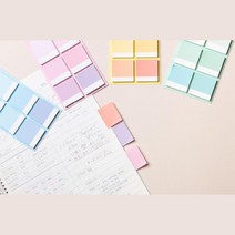 ll0II팬톤 6P 점착마커 비품 사무용메모지 접착식메모지［lI］, 스카이