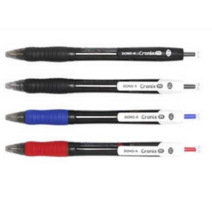 동아 크로닉스 DX 볼펜 1.0mm, 검정, 12개