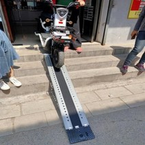 휠체어 차량 장애인 경사로 슬로프 리프트 이동식, 폭 25cm의 새로운 1.6m 길이 쌍