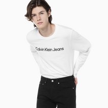 (신세계강남점)남성 레귤러핏 인스티튜셔널 로고 긴팔티셔츠(J322371)캘빈클라인진 긴팔티셔츠(J322371) 137966