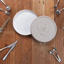 [기타] 차곡차곡 원형접시 24cm 1P / 도자기 접시, 상세 설명 참조