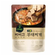 CJ더마켓 간편식 즉석식품 국레시피 탑티어 비비고 스팸부대찌개 국 탕 찌개 밀키트 460G, 9개