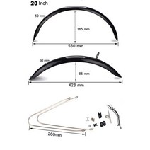 자전거 빗물받이 로드머드가드 빗물 머드가드 흙받이 모든 것 포함하는 접이식 전기 16 20 인치 펜더 날개 브레이크 브레이크 액세서리 부품, 분홍색
