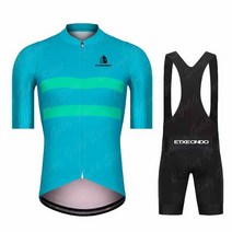 자전거 거치대 벽걸이 2022 팀 Etxeondo 사이클링 저지 여름 세트 빠른 건조 자전거 의류 남자 도로 셔츠, 15 cycling set 15_05 XL