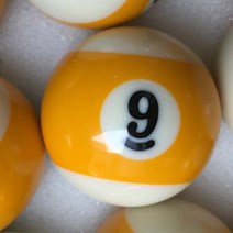 당구공 식스볼 삼구공 타옴초크 당구대규격 당구시스템 당구동호회 가정용당구대 당구 장갑 테이블 액세서리용 싱글 큐 볼 표준 1 개, 1.NO9