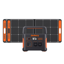 잭커리 휴대용 파워뱅크+태양광패널 세트 Solar Generator 1000 태양광충전, 파워뱅크1000+태양광패널SolarSaga100*2