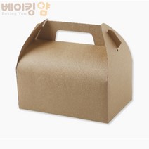 베이킹얌 무지생크림박스(크라프트) 대200X135X90