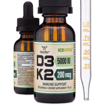 더블우드 비타민 D3 K2 MK2 5000IU 200mcg 리퀴드 드롭 30mL