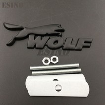 포드 포커스 ST 머스탱 gt용 3D 울프 레이싱 카 프론트 그릴 아연 합금 배지 엠블럼 자동차 바디 액세서리 스타일링 데칼, Black