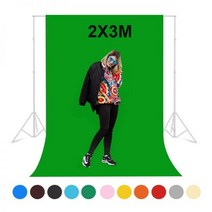 크로마키 촬영배경지 사배지 스튜디오 사진 배경 1.6x2M/3M 사진 배경 녹색 스크린 크로마키 배경 스튜디오 사진 조명 10 용 부직포 촬영 배경, 150 300_파란