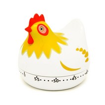 55 분 소설 치킨 주방 타이머 기계식 회전 경보 요리 베이킹 카운트 다운 시계 알림 도구, 하얀색