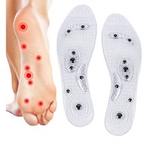 톡톡창고 실리콘 자석 깔창 잘라쓰는 지압 기능성 발보호 깔창, S-파랑, 1개