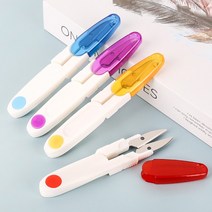 쪽가위 칼라쪽가위 재봉가위 뚜껑쪽가위 봉제가위 실밥가위 반짇고리용품 실밥제거 바느질용품 봉제 KK330, 쪽가위_레드