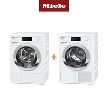 [Miele 본사] 밀레 의류건조기 TCR860+드럼세탁기 WCR860, 단품, 로터스 화이트