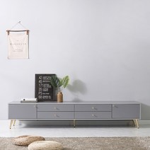 집무드 모리스 TV장 선반 티비다이 낮은 거실장 2100, 오크