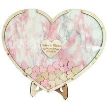 코인방명록 행사방명록 우드 카드 돌잔치 하트 방명록 연회장 손도장 스몰 코인 웨딩, 5c하트 50x40cm 50피스