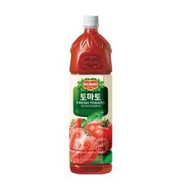 칠성 탕비실 손님대접 가족간식 델몬트 토마토 주스 과즙음료 과일주스 생과일 1.5L 6개, 22세트