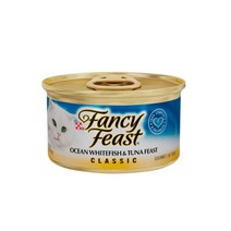 팬시피스트 화이트라벨 참치와 흰살생선 주식캔, 생선, 85g, 8개