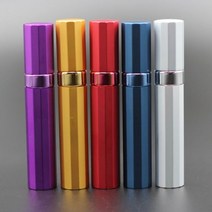 안개분사노즐 미스트 분무기 세차 충전식 압축 50 개/몫 8ml 펌프 Atomizer 향수 병 스프레이 노즐 케이스 컨테이너 리필 여행 빈 알루미늄 유리 향기, Aluminum Glass, Rondom Color