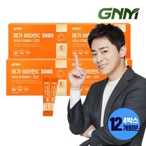 GNM자연의품격 [총 12개월분] GNM 메가 비타민C 3000 90포 X 4박스 / 비타민씨 분말 가루
