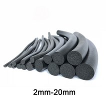 블랙 EPDM 고무 폼 씰링 스트립 캐비닛 어 씰용 라운드 스폰지 코드 바 23456789023456820mm, 10 Dia 8mm_04 5 Meters