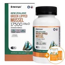 뉴질랜드 초록홍합 17500 고함량 초록입홍합   사은품 증정, 100캡슐 x 1박스 (100일분)