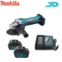 마끼다 충전그라인더 DGA402+제이디18V4.0AH 18V5.0AH 디스크 핸드 그라인더, 본체+18V4.0+18V5.0+충전기