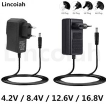 4.2V 8.4V 12.6V 1A 2A 어댑터 전원 공급 장치 충전기 다이나믹 에어쿠션 데코 레이저 레벨 드라이버 드라이버 16.8 리튬 배터리, CHINA, AU, 12.6V 2A DC 5.5-2.5