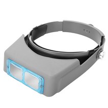 전문 헤드 착용 돋보기 Optivisor Eye Loupe 4 렌즈 돋보기 시계 수리 쥬얼리 용접 바이저 만들기, 한개옵션0