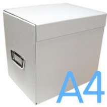 무지 제안서 박스 A4 (미색) 1set*5개-은색손잡이