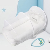 스윗바이 아기침대가드쿠션 침대가드 보호 신생아 범퍼 꽈배기, 3D 텐트모빌