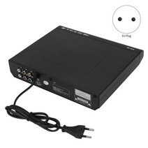 휴비나인 DVD시디플레이어 TV용 휴대용 DVD 플레이어 컴팩트 멀티 리전 SVCD CD 디스크 원격 제어 HD 지원 불가 USB 포트, 01 black, black