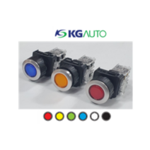KG-AUTO 누름버튼스위치 25파이 KGF-JM1 KGF-JM2 KGF-JA1 KGF-JA2 알루미늄 매입형, KGF-JA2(2a2b), 적색