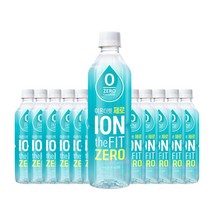 [웅진식품] 이온더핏 제로 500ml x 12페트, 이온더핏 제로칼로리 500ml 12개
