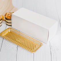 중앙패키지 원터치간편조립랑데뷰롤케익상자(받침포함)1줄set 1개 포장박스