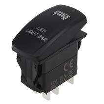 자동차 보트 트럭을 위한 LED 라이트 바 토글 로커 스위치 SPST 5Pin, 설명, 설명, 설명